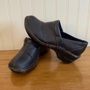 Black Slip-On Clogs